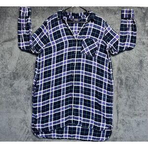 Pendleton x Gap Shirtdress Women's XL Plaid Rayon Viscose Colorful Long Sleeve